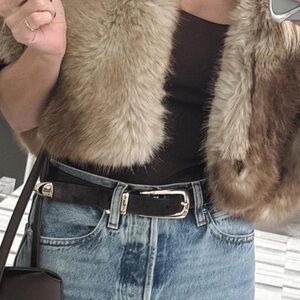 Favorite daughter brown suede belt